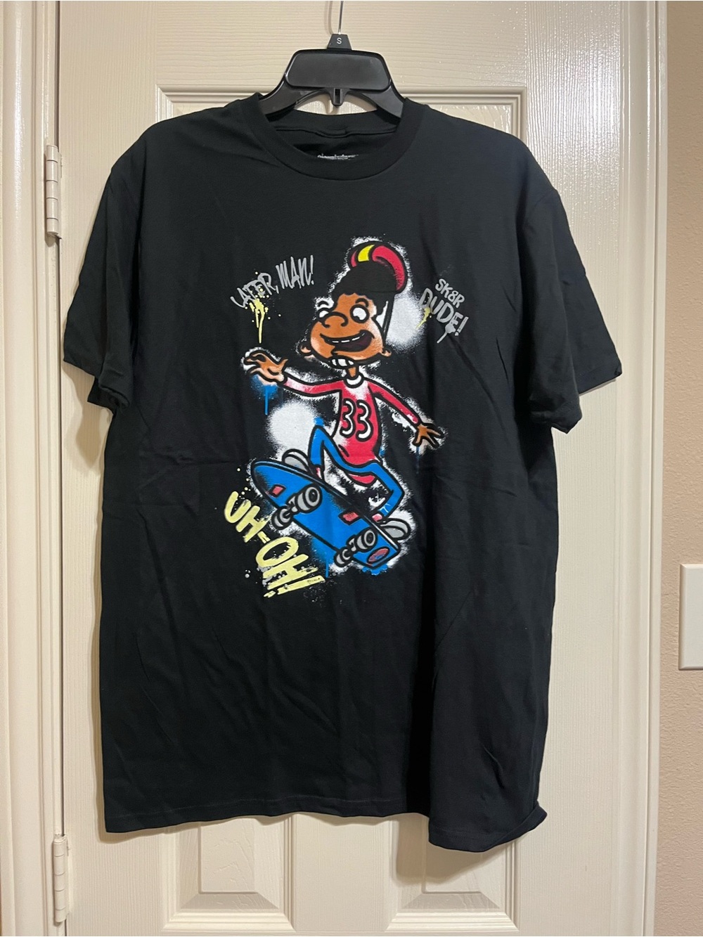 Nickelodeon Hey Arnold Black Graphic Tee